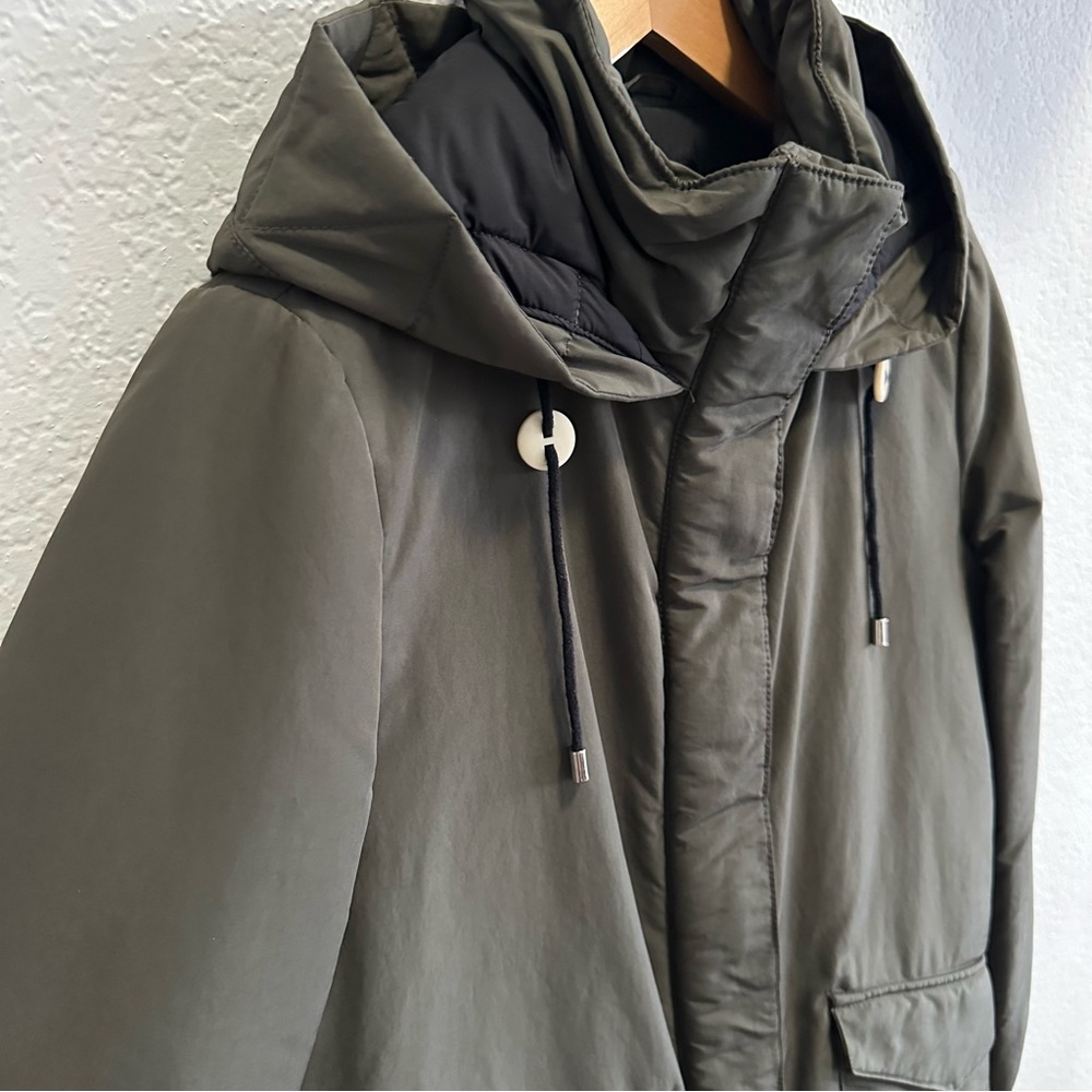 Zara Winter Coat Olive - Small - Picture 3 of 8